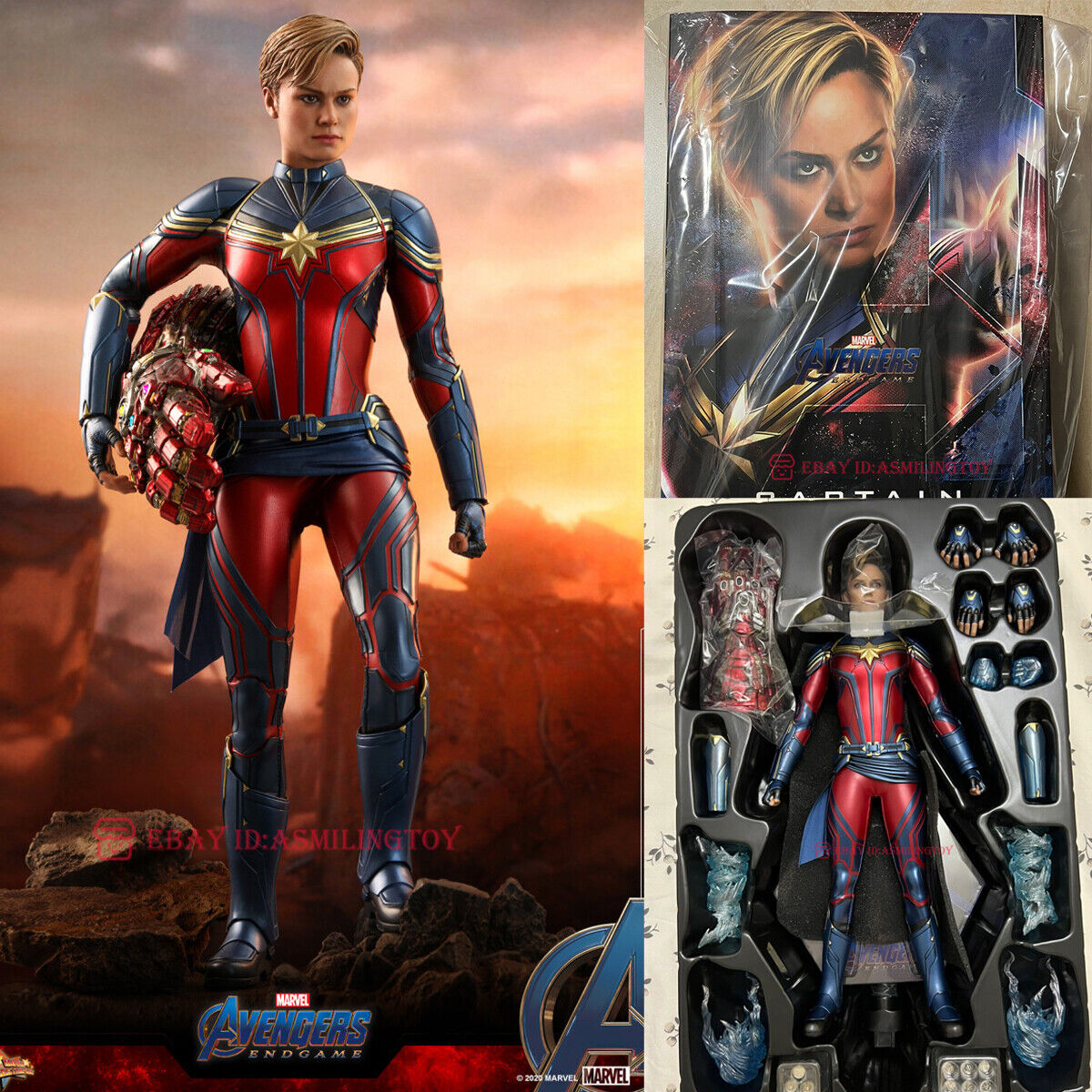 1/6 Hot Toys MMS575 Avengers 4 Endgame Captain Marvel Action 1/6 Hot Toys MMS575 Avengers 4 Endgame Captain Marvel Action