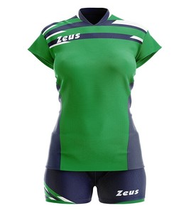 Completo Donna Zeus Sport Set Canotta Pantaloncino Pallavolo Volley Blu S M  L XL | eBay