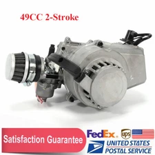 2 Stroke 49cc Engine Motor Pull Start For Pocket Bike Mini Dirt Bike ATV Scooter