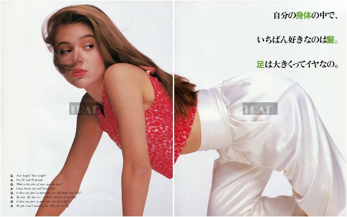 ALYSSA MILANO sexy 1988 JPN Picture Clipping 2-SHEETS (3pgs) #AM