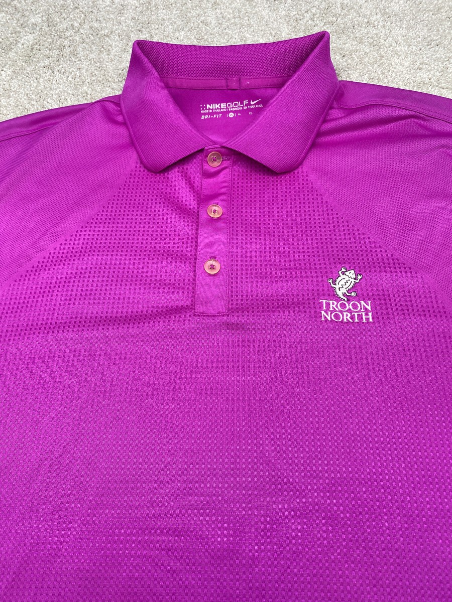 Nike Golf Dri-Fit Polo Shirt 400769-536 Men's XL Magenta Troon