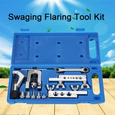 Single Flaring Tool & Swaging Tool Kit for HVAC, Tubing, Copper Pipe Flaring