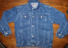 Old Navy  Blue Denim Trucker Jacket  Kids size 10   