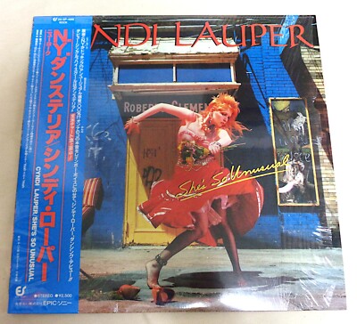 CYNDI LAUPER She's So Unusual 1983 Portrait 25-3P-486 Japan LP OBI
