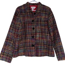 Vintage Coldwater Creek Rainbow Tweed Boucle ...