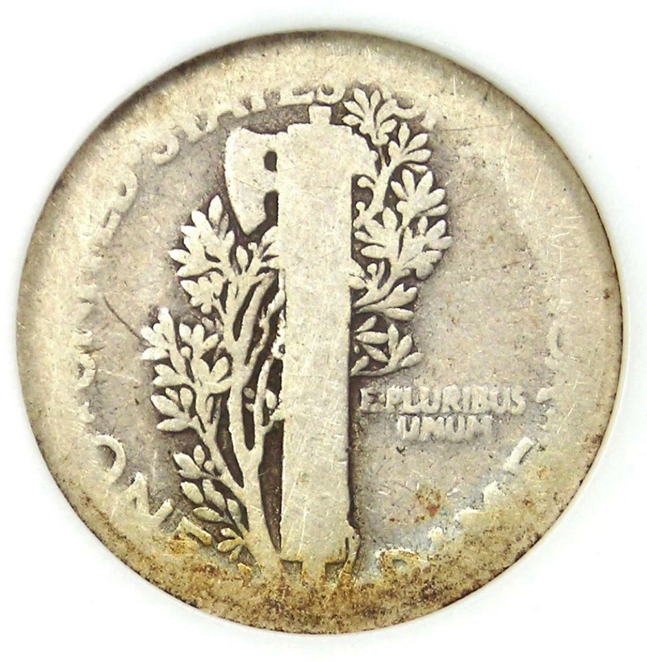 1916-D Mercury Dime 10C Coin - Certified ANACS AG3 - Rare Key Date! - Image 4 of 4