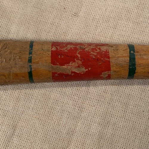 Vintage Japan 17” Mini Wooden Baseball Bat Unique Collectible Wood Bat! - Picture 3 of 10