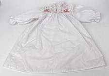 American Girl Doll Samantha White Nightgown White Pink Ribbon 18"