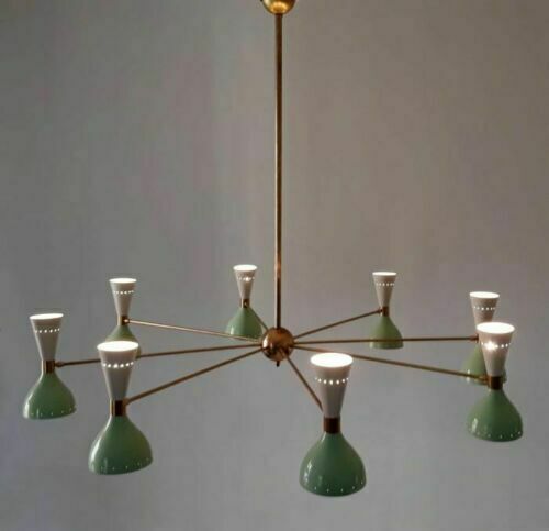 Aaed Italian Chandelier Style Mid Century 8 Arms Sputnik Ceiling Lights - Picture 1 of 9