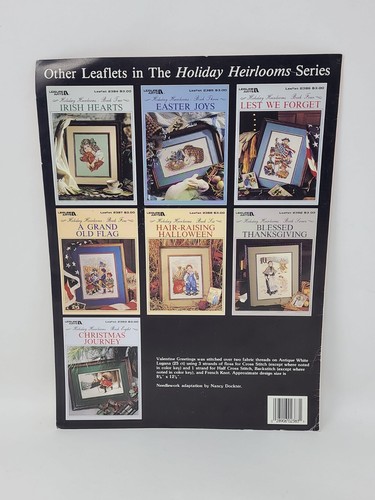 Cross Stitch Leisure Arts Pattern Holiday Heirlooms Book #1 Valentine Greeting - Picture 2 of 3