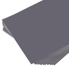 Vinyle Feuilles Permanent Adhésif 12"x12" Gris pour Autocollant 10 Feuilles
