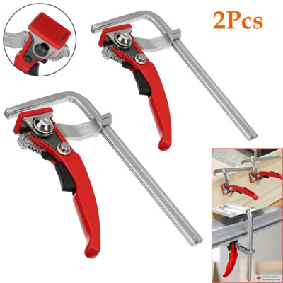 TOOLCOOL Quick Release Ratchet Clamps For Track Saw Guide Rails - 2 Pack, 160mm Capacity 4 thumbnail image