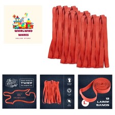 12 Pack of 42 Inch Extra Large Mover Rubber Bands- Extra Strength Moving Blan...
