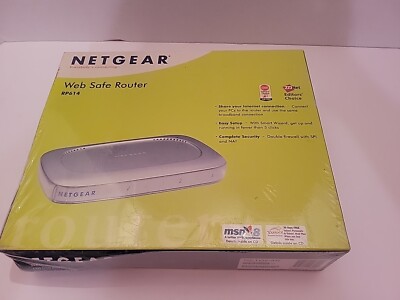 Netgear RP614 100 Mbps 4-Port 10/100 Wired Router - BRAND NEW AND SEALED 