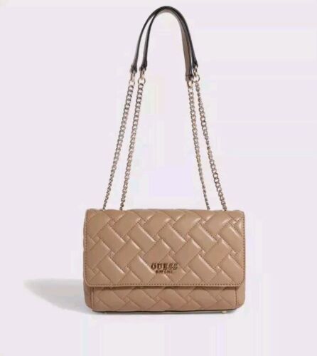 Guess Alanna Umhängetasche Beige 10x6,5x2,75" Neu - Bild 1 von 17