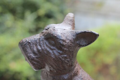 Cast Iron Doorstop Scotty Dog Figurine Sitting Scottish Terrier Bookend Book End - Picture 3 of 8