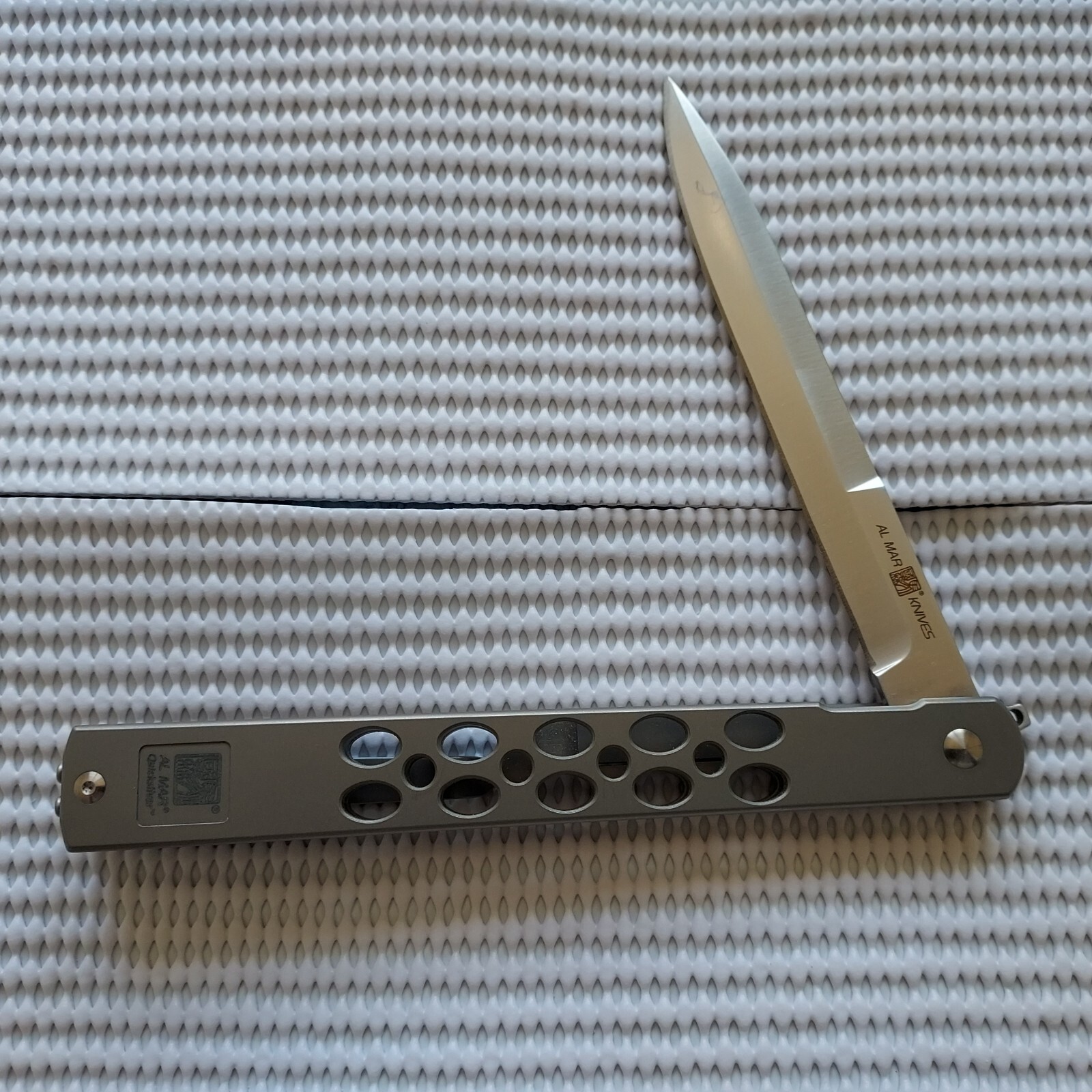 Al Mar Slimline Quicksilver Folding Knife 5" D2 Tool Steel Blade