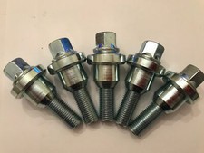 ALLOY WHEEL BOLTS + COLLARS X 5 FITS LAND ROVER RANGE ROVER TO VW T5 T6