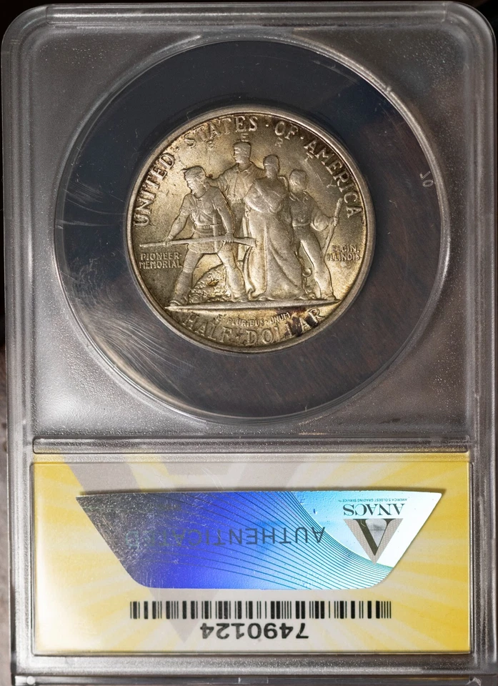 1936 50c Elgin Commemorative Half-dollar MS 65 New ANACS # 7490124 + Bonus - Image 2 of 2