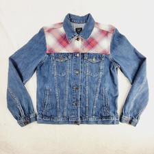 Gap Pendleton Icon Denim Jacket Women Size Small Western Patchwork Cowboy