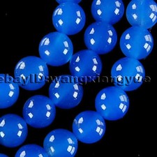 6mm Blue Sapphire Gemstones Round Loose Beads 15" AAA