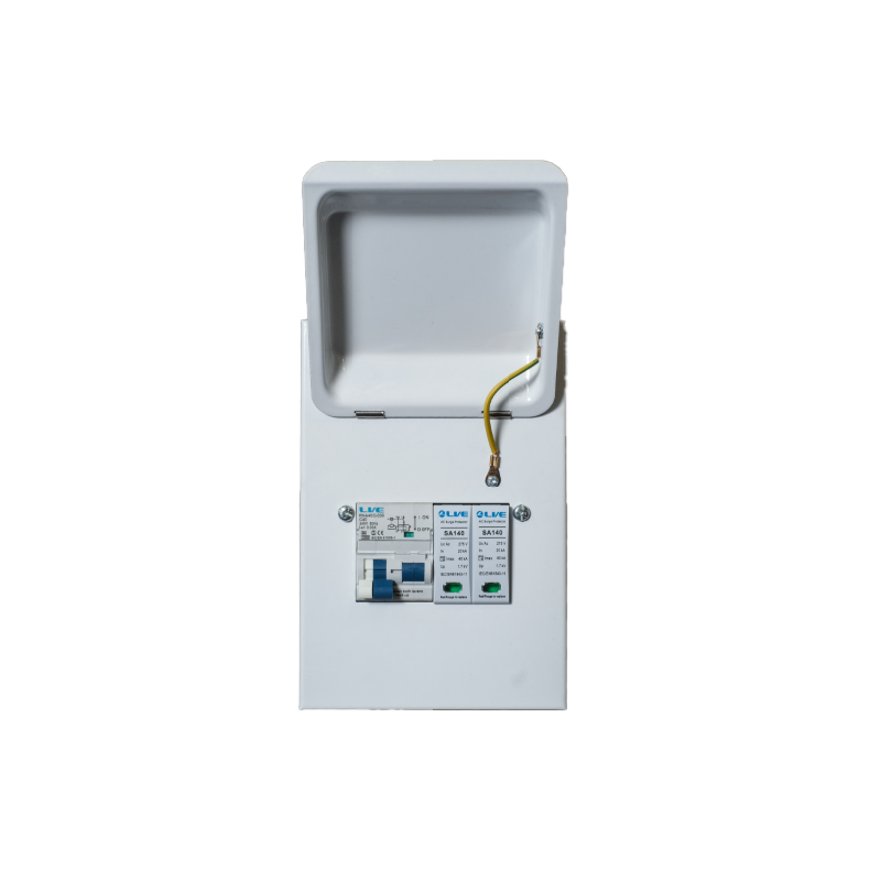 Produktbild von Live Electrical EV-Verbrauchereinheit IP20 – Typ A, 40 A C-Kurve, RCBO & SPD Integriert