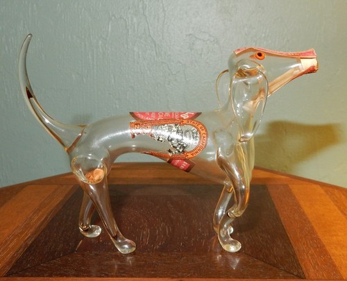 Vintage Bols Dog Hand-Blown Figural Bottle
