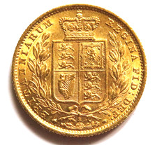 Australia. 1884 Sydney - Shield Sovereign.. gEF/aU - Near Full Lustre (reverse)