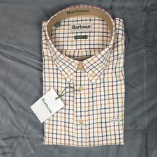 Image of Barbour Sporting Tattersall Shirt Men’s Size 3XL Check Plaid Long Sleeve Top