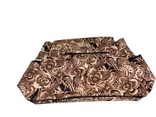 MICHE Prima Lucy Shell Bag Tote (Diaper Bag Opt.) Black/Brown Cream Floral