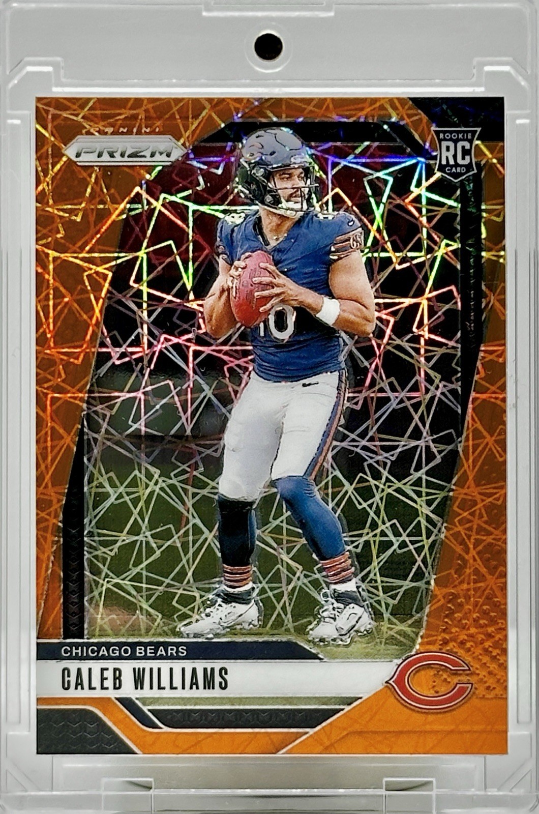 2024 Panini Prizm - Rookies Caleb Williams #301 Orange Lazer Prizm (RC) Bears