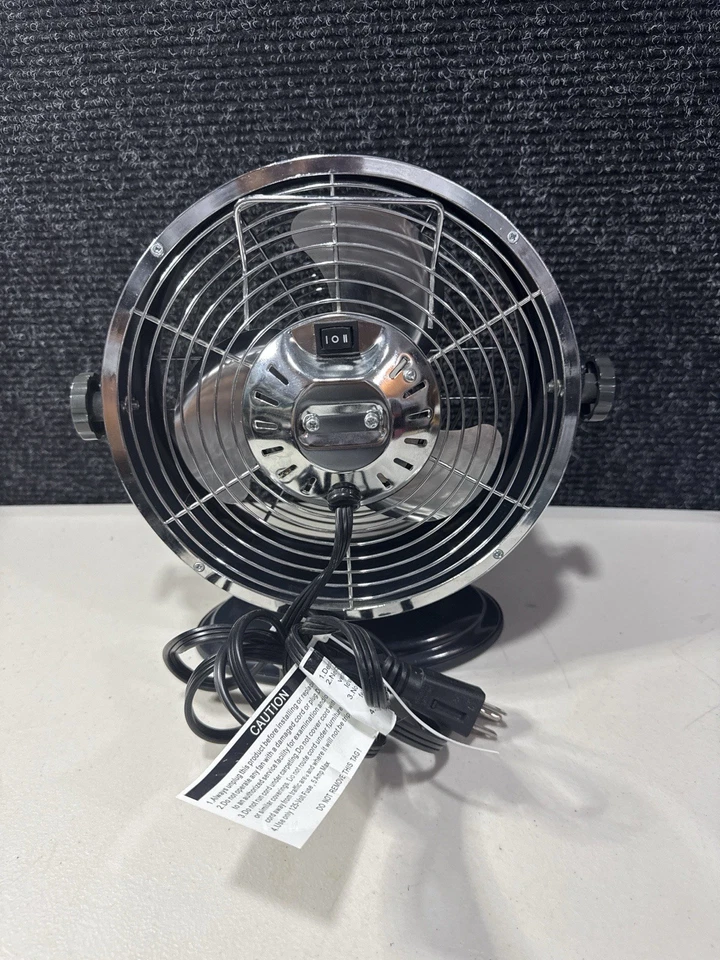 Hunter Retro Desk Fan Model 90409 10” Metal Tabletop Portable 2-Speed VTG Style - Image 4 of 4
