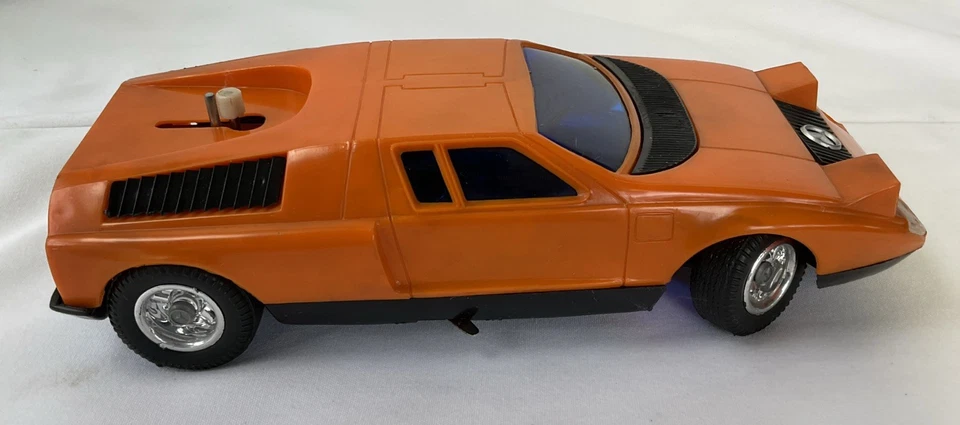 Coche Computadora Radio Shack Vintage Años 70 Naranja Mercedes Benz C111 1:18 No Probado Foto 4 de 4