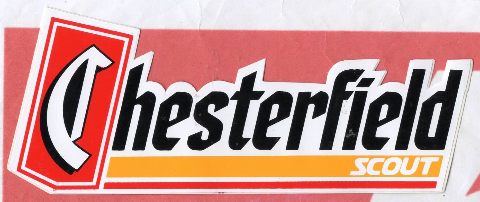 Adesivo Vintage Sticker Aufkleber Autocollant Auto Moto Tuning CHESTERFIELD