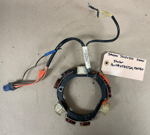 Good Used OEM Johnson / Evinrude 2000 J70PLSSD Stator, Part # 0584560 / 584560