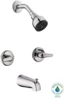 Glacier Bay Aragon 2 Tub & Handle Shower Faucet Polished Chrome 1002 910 927