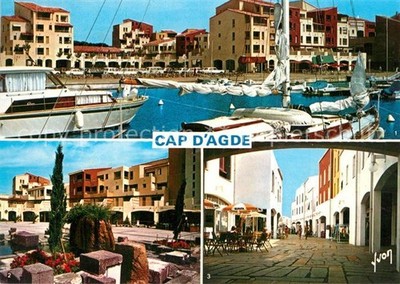Cap-d Agde Port de la Clape Aspect de la ville Rue Commercante