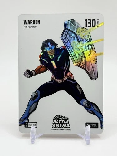 2025 Bo Jackson Battle Arena Warden Rookie Battlefoil Blizzard Steel Cam Ward