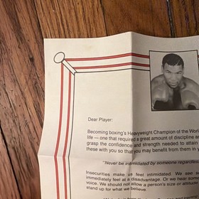Mike Tyson's Punch-Out Nintendo NES Punchout Original Letter & Manual (writing)
