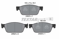 Bremsscheiben-BremsbeläGe-Kit Textar 2462301 FüR OE 7E0698151 - 7E0698151B
