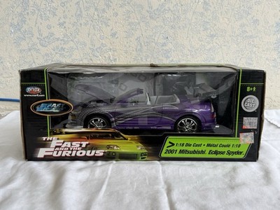 Joy Ride 2 Fast 2 Furious 2001 Mitsubishi Eclipse Spyder 1:18 Diecast 33683 NIB