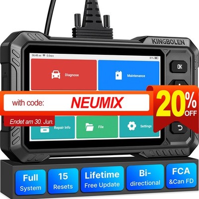 KINGBOLEN S6 ELITE OBD2 Diagnosegerät KFZ-Codeleser ALLE SYSTEM 15 Reset Service
