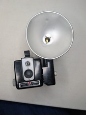 Antique Vintage Kodak Brownie Hawkeye Camera Flash Model Great Cond Untested