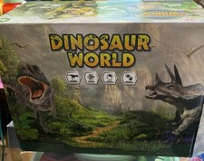 TEMI Dinosaur World Toy Figure w/ Activity Play Mat  Trees, Dinosaur Set NEW