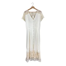 NWT City Chic City of Angels Lace Maxi Dress XXL Ivory Bridal 