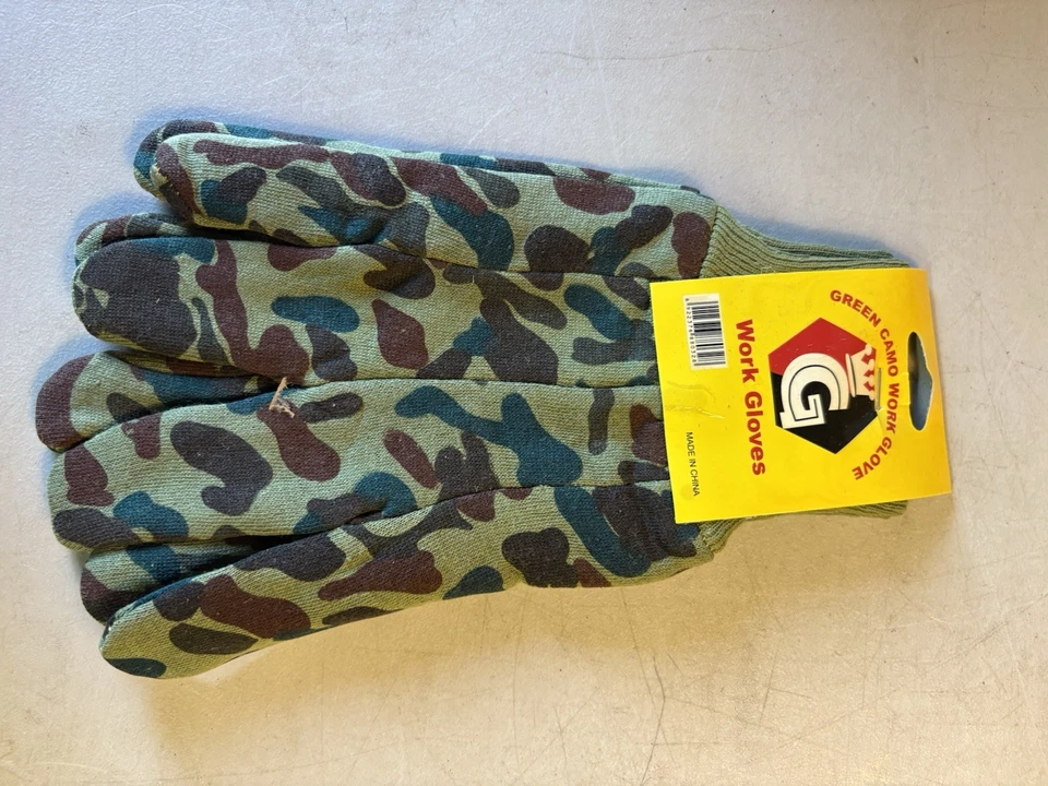 One Dozen Men’s Large Cotton Camouflage Jersey Glove ￼ - Image 2 of 3