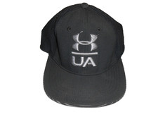 Under Armour youth SM/MD classic fit black cap with gray embroidered letters