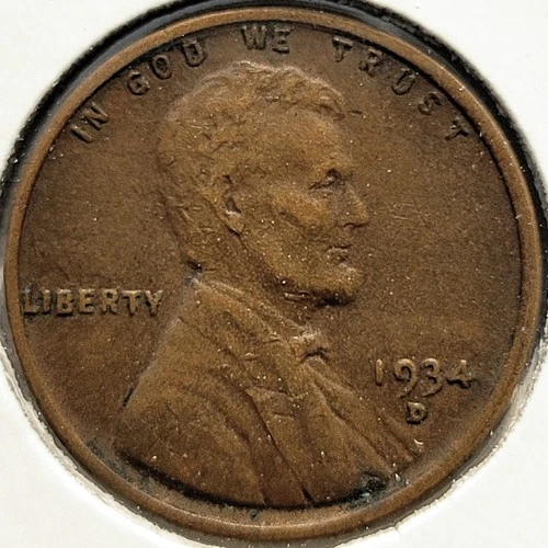 1934-D Lincoln Wheat Penny Cent 1c XF VF++ * Original Surfaces* 1934D
