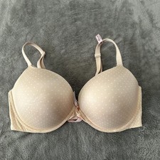 Victoria's Secret Body By Victoria Push Up Underwire Bra 40DDD 40F Polka Dot