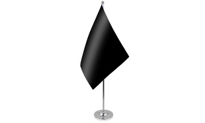 Flagtex Tischfahne schlicht schwarz